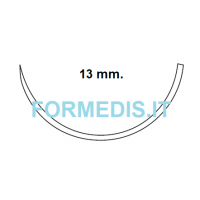 SUTURA IN SETA ago 1/2 cerchio cilindrico 13 mm.  USP 5/0 12 pz